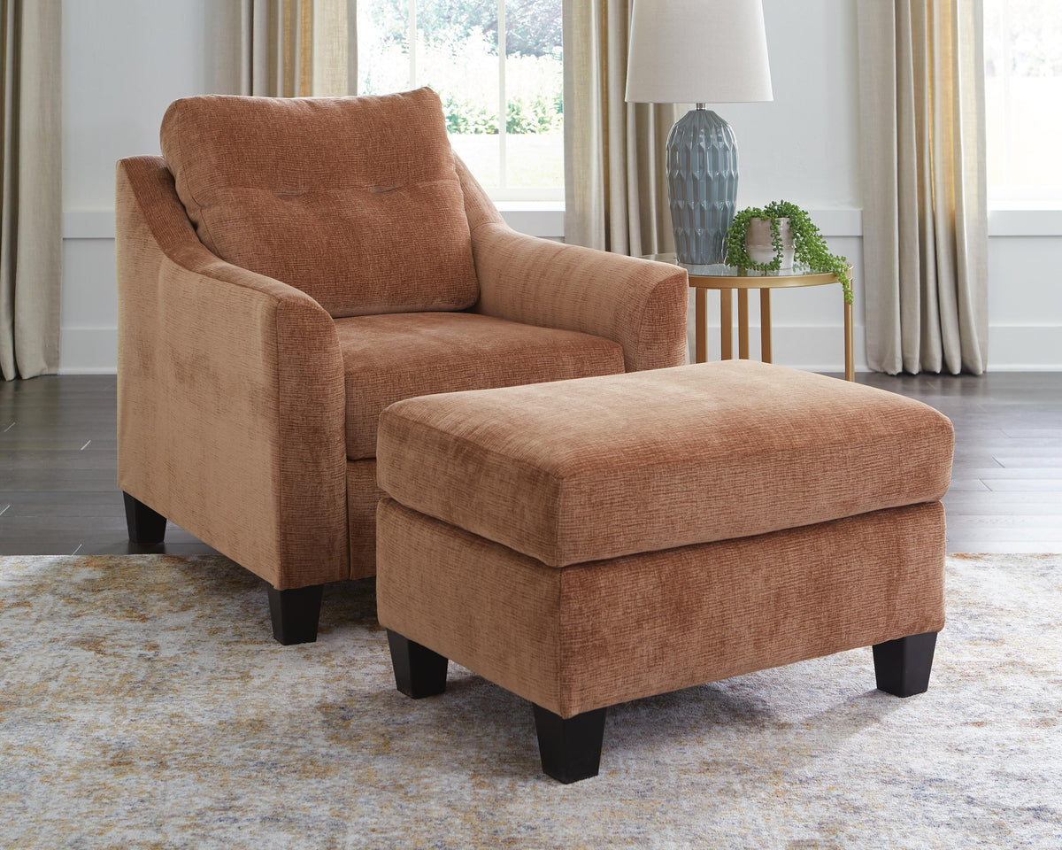 Diamond Furniture - Ashley Furniture - Amity Bay Chair and Ottoman - Chair and Ottoman - 67204U1