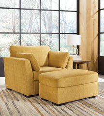 Diamond Furniture - Ashley Furniture - Keerwick Oversized Chair and Ottoman - Oversized Chair and Ottoman - 67506U2