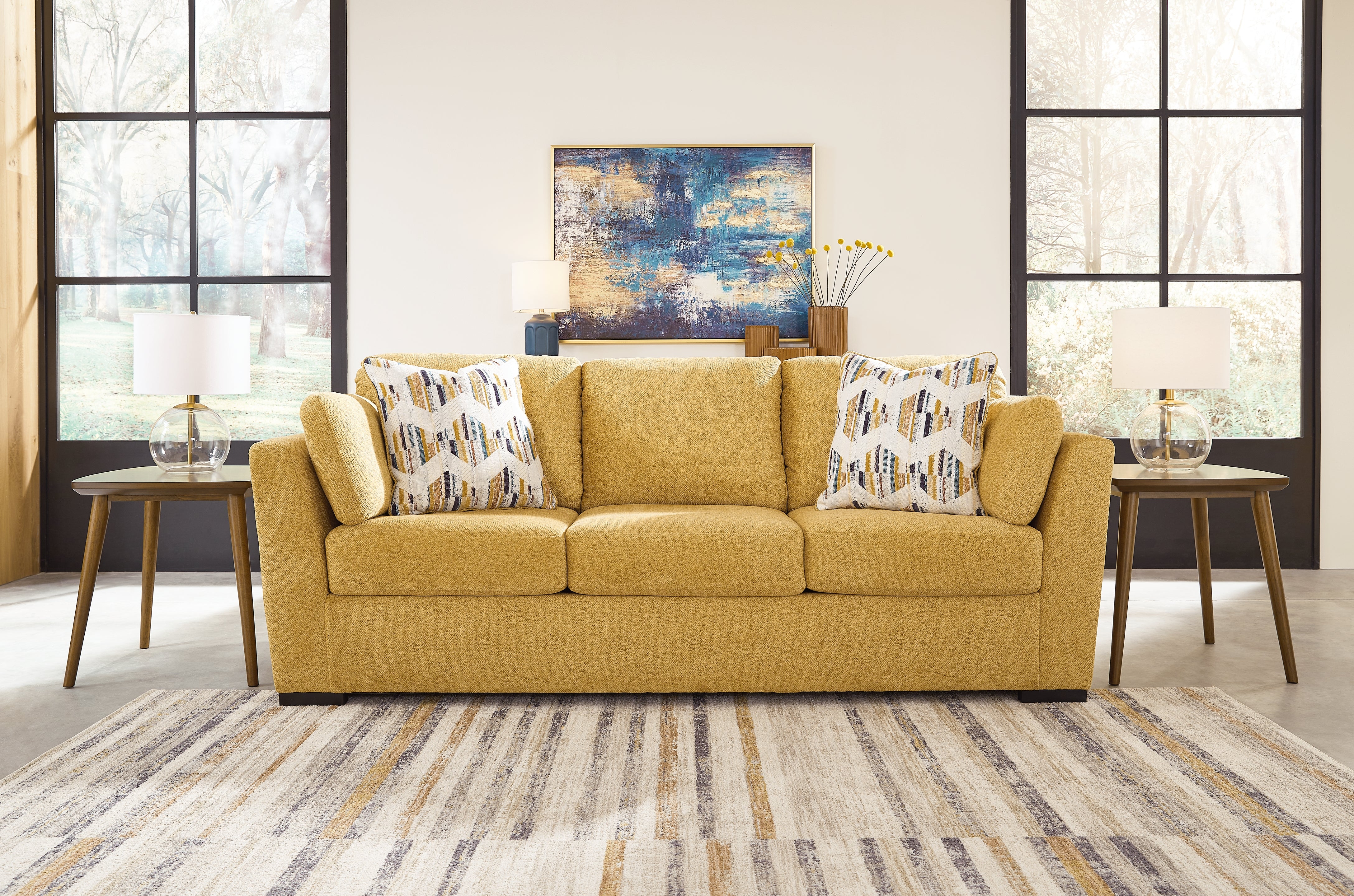 Diamond Furniture - Ashley Furniture - Keerwick Sofa - Sofa / Sunflower - 6750638