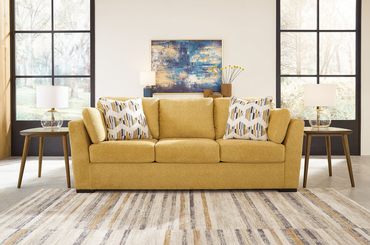 Diamond Furniture - Ashley Furniture - Keerwick Sofa - Sofa / Sunflower - 6750638
