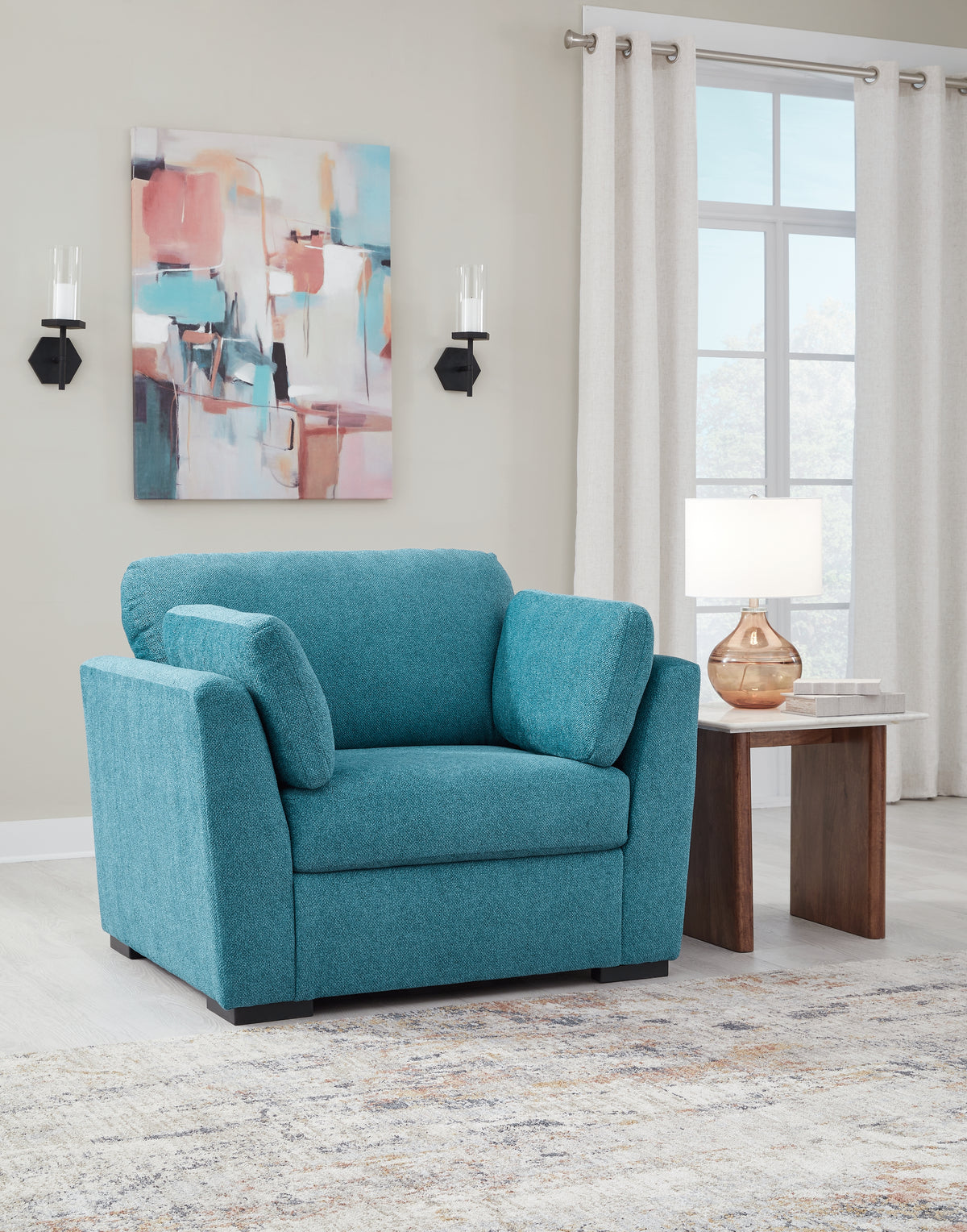 Diamond Furniture - Ashley Furniture - Keerwick Oversized Chair - Chair and a Half - 6750723