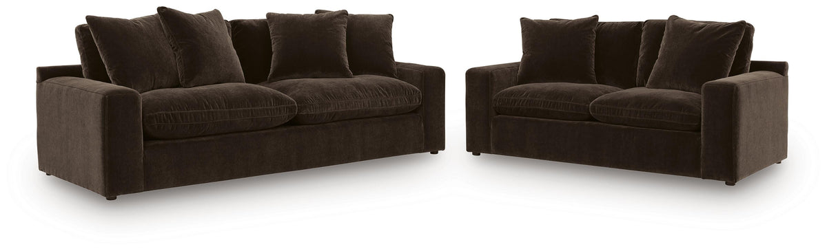 Diamond Furniture - Ashley Furniture - Maxton Heights Sofa and Loveseat - Sofa and Loveseat - 67807U1