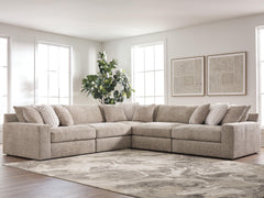 Diamond Furniture - Ashley Furniture - Nexora-Court 5-Piece Sectional - RAF 5-Piece Sectional - PC68008S17