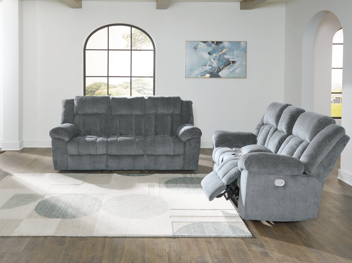 Diamond Furniture - Ashley Furniture - Tip-Off Power Reclining Sofa and Loveseat - Power Reclining Sofa and Loveseat - 69304U1
