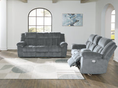 Diamond Furniture - Ashley Furniture - Tip-Off Power Reclining Sofa and Loveseat - Power Reclining Sofa and Loveseat - 69304U1