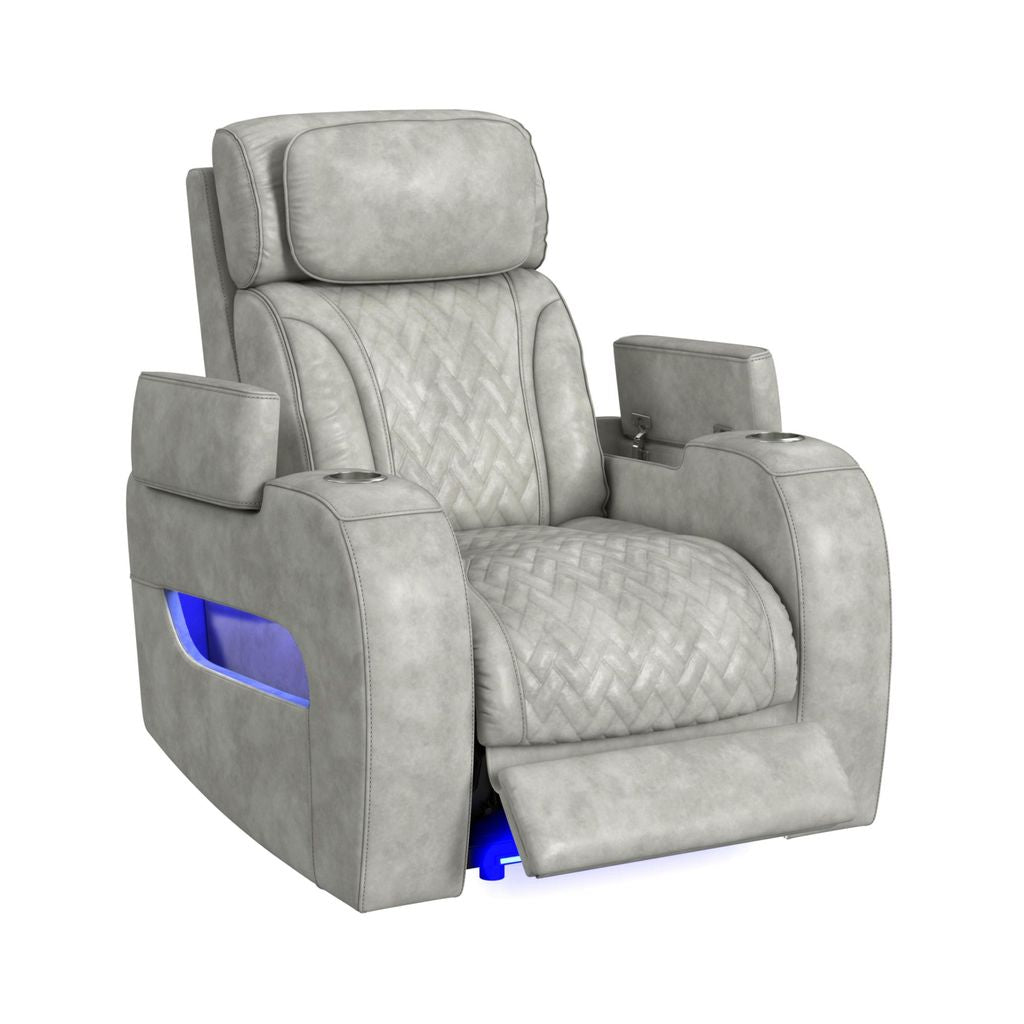 P3 Recliner With LED And Wireless Charger Pocket
