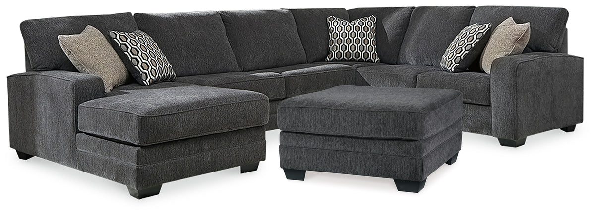 Diamond Furniture - Ashley Furniture - Tracling 3-Piece Sectional and Ottoman - 3-Piece Sectional and Ottoman - 72600U2