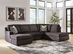 Diamond Furniture - Ashley Furniture - Lentiz 2-Piece Sectional with Chaise - LAF 2-Piece Sectional with Chaise - PC73404S2