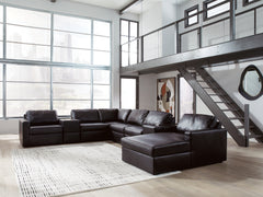 Diamond Furniture - Ashley Furniture - ModMax II 8-Piece Sectional with Chaise and Storage Consoles - RAF 8-Piece Sectional with Chaise and Storage Consoles - 74305S42