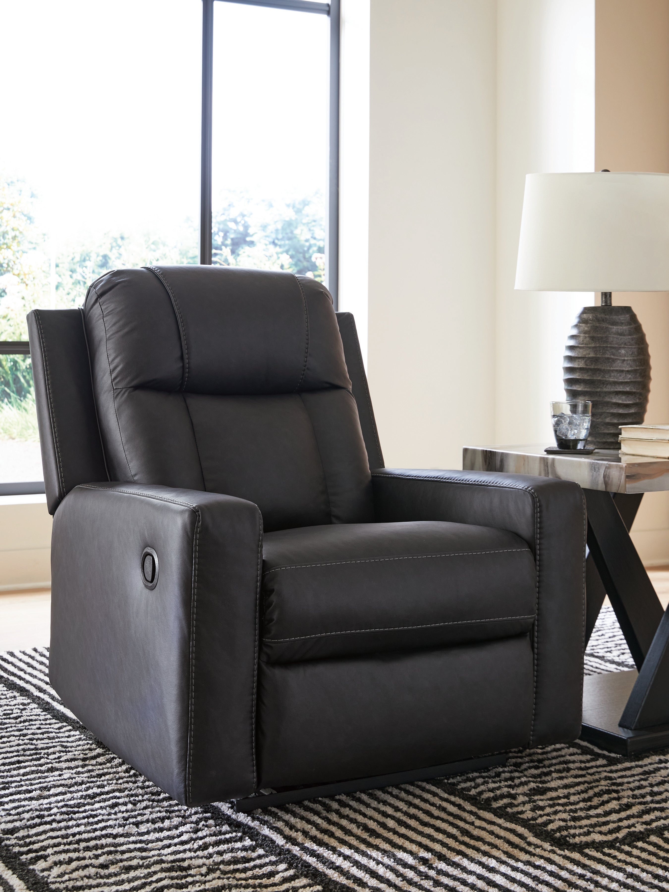 Diamond Furniture - Ashley Furniture - Mackmenville Recliner - Zero Wall Recliner / Carbon - 7471329