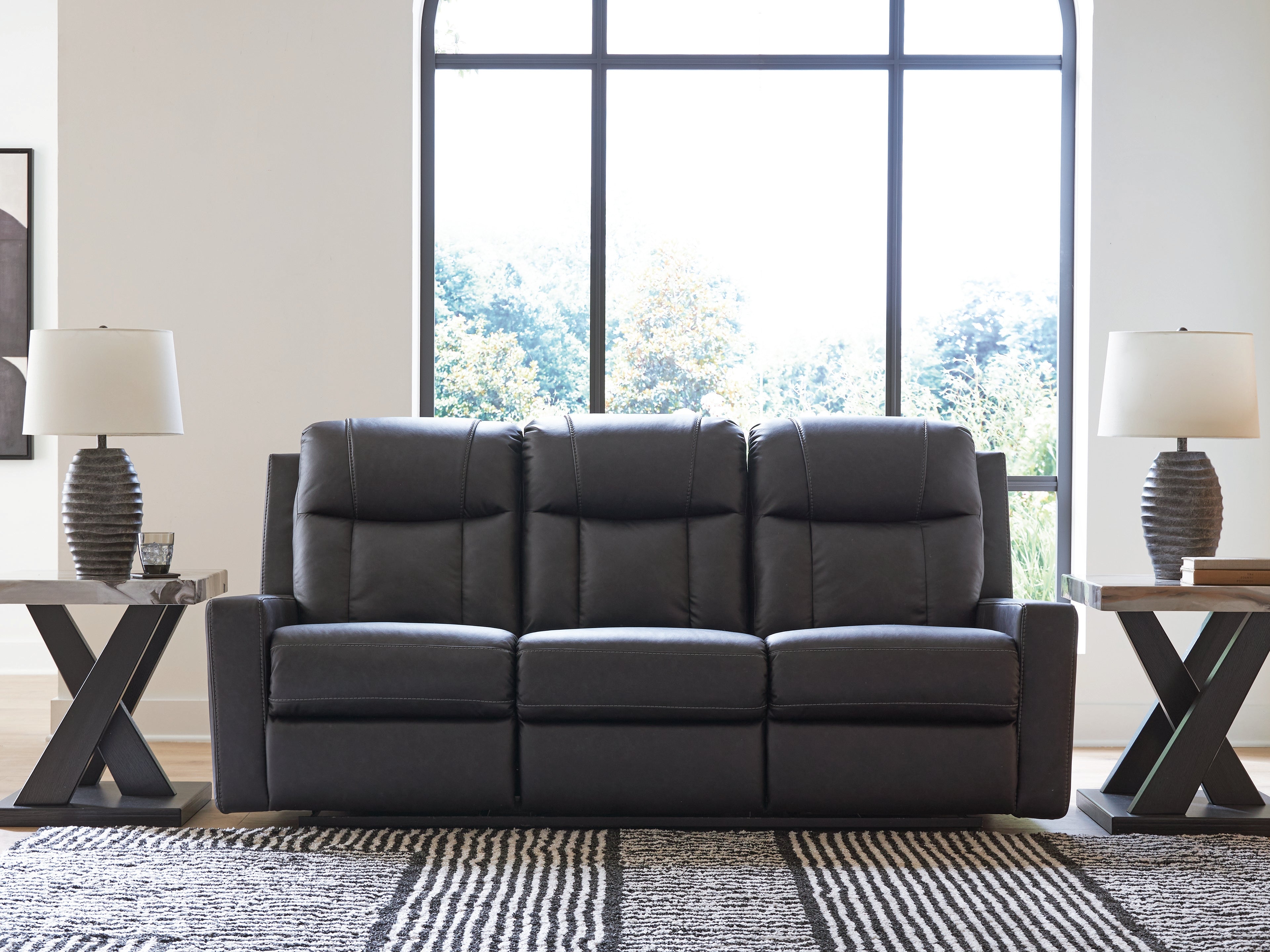 Diamond Furniture - Ashley Furniture - Mackmenville Reclining Sofa - Reclining Sofa - 7471388