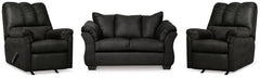 Diamond Furniture - Ashley Furniture - Darcy Loveseat and 2 Recliners - Loveseat and 2 Recliners - 75008U13