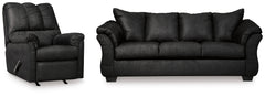 Diamond Furniture - Ashley Furniture - Darcy Sofa and Recliner - Sofa and Recliner - 75008U7