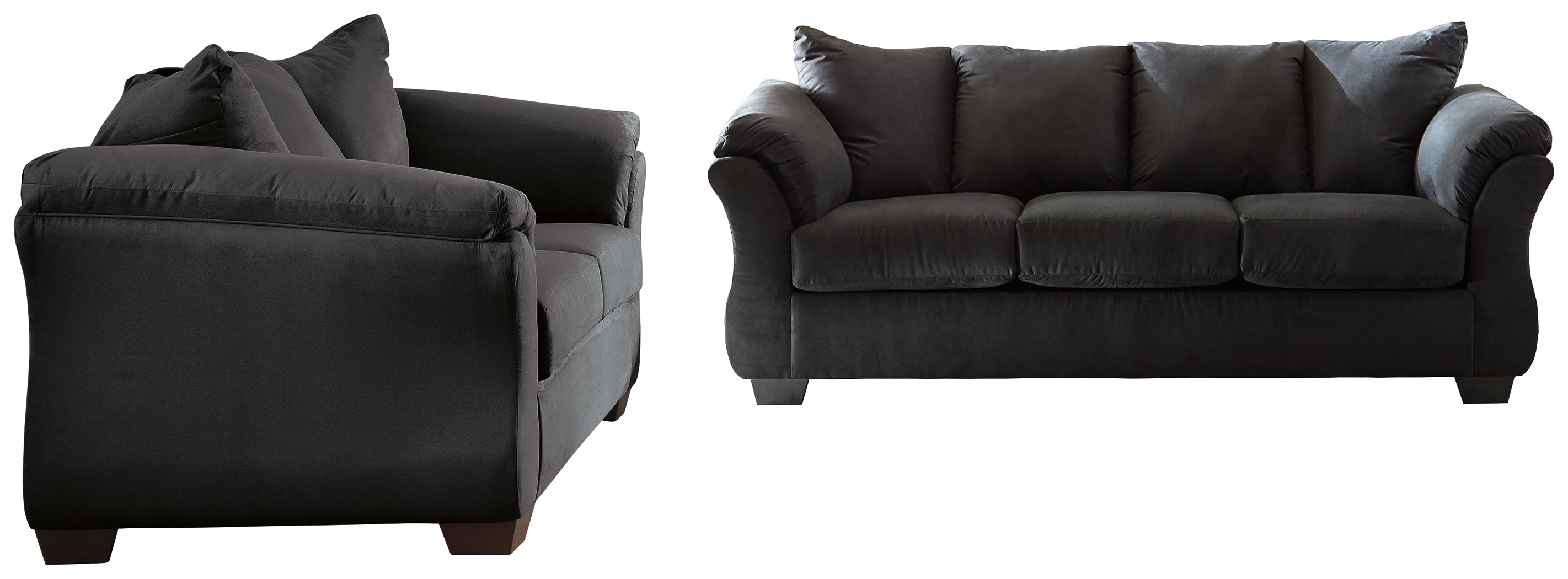 Diamond Furniture - Ashley Furniture - Darcy Sofa and Loveseat - Sofa and Loveseat / Black - 75008U1