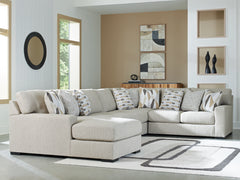 Diamond Furniture - Ashley Furniture - Laurelgrove 5-Piece Sectional with Chaise - RAF 5-Piece Sectional with Chaise - 75105S11