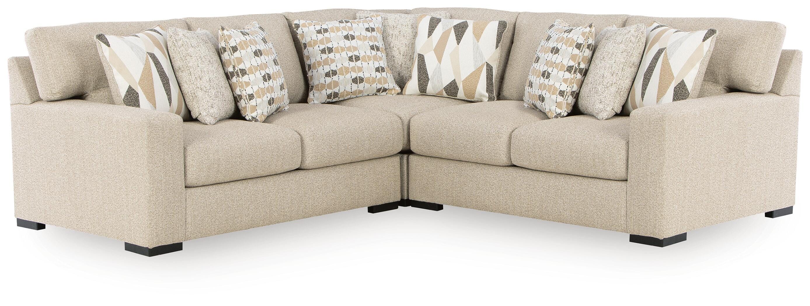 Diamond Furniture - Ashley Furniture - Laurelgrove 3-Piece Sectional - RAF 3-Piece Sectional - 75105S5
