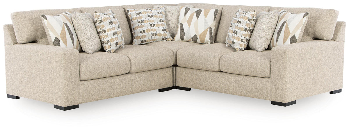 Diamond Furniture - Ashley Furniture - Laurelgrove 3-Piece Sectional - RAF 3-Piece Sectional - 75105S5
