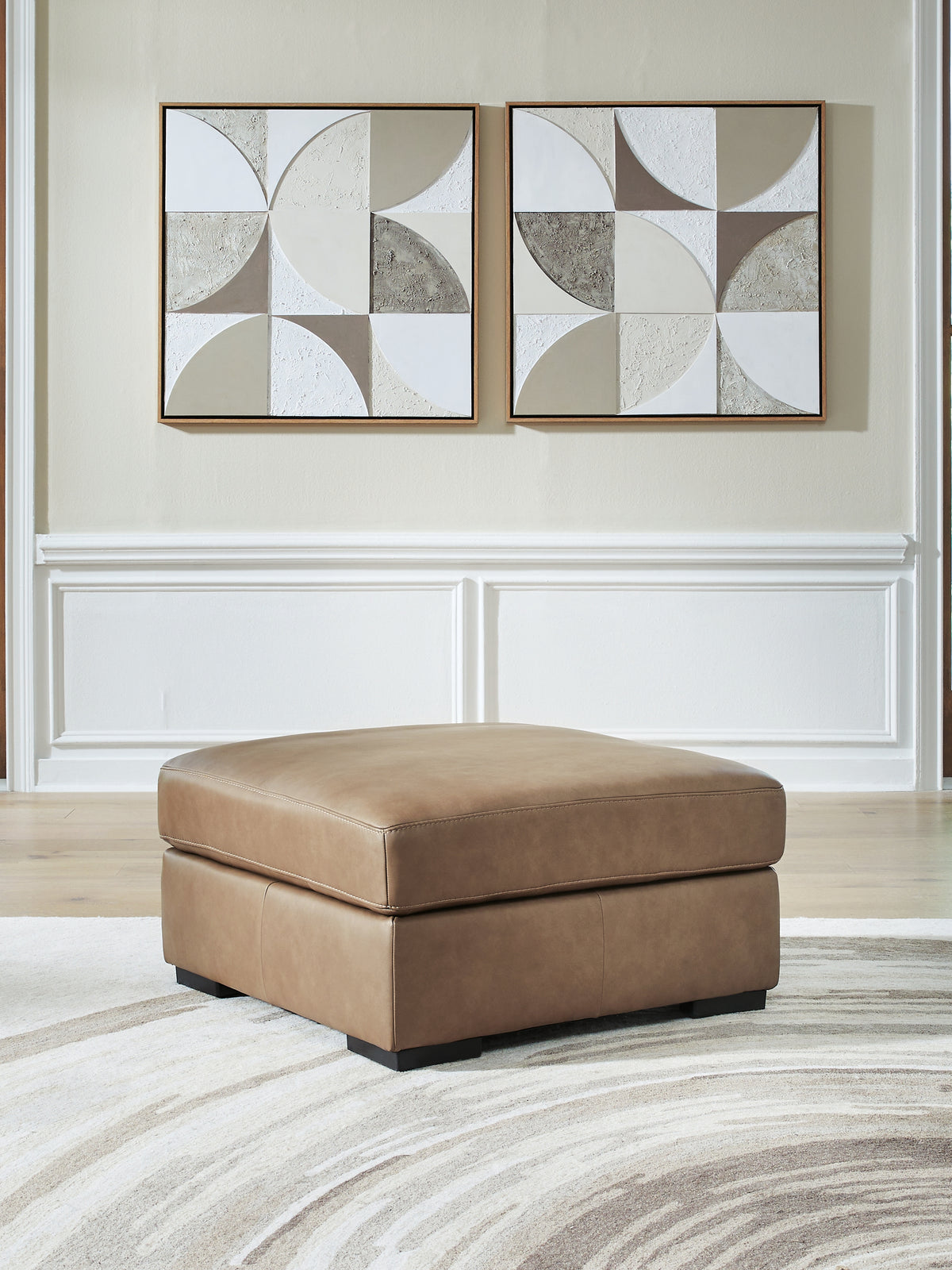 Diamond Furniture - Ashley Furniture - Veronella Living Room - Oversized Accent Ottoman / Sahara - 7610608