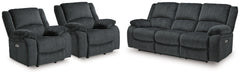 Draycoll Power Reclining Sofa and 2 Power Recliners