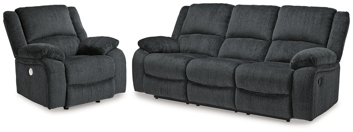 Diamond Furniture - Ashley Furniture - Draycoll Reclining Sofa and Power Recliner - Reclining Sofa and Power Recliner - 76504U9