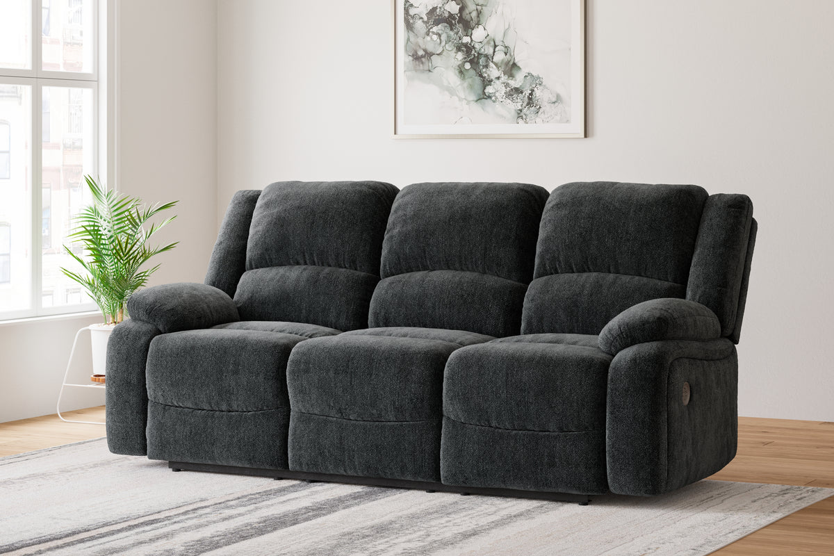 Diamond Furniture - Ashley Furniture - Draycoll Power Reclining Sofa - Reclining Power Sofa / Slate - 7650487
