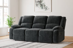 Diamond Furniture - Ashley Furniture - Draycoll Power Reclining Sofa - Reclining Power Sofa / Slate - 7650487