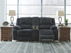 Diamond Furniture - Ashley Furniture - Draycoll Reclining Loveseat with Console - DBL Rec Loveseat w/Console - 7650494