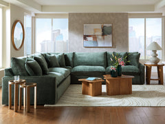 Diamond Furniture - Ashley Furniture - Carriage View Sectional - LAF 3-Piece Sectional / Jade - 78001S1