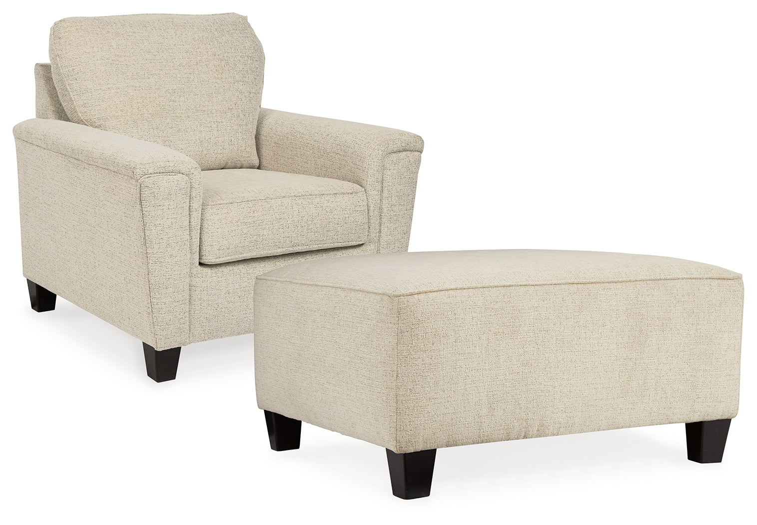 Diamond Furniture - Ashley Furniture - Abinger Chair and Oversized Ottoman - Chair and Oversized Ottoman - 83904U7