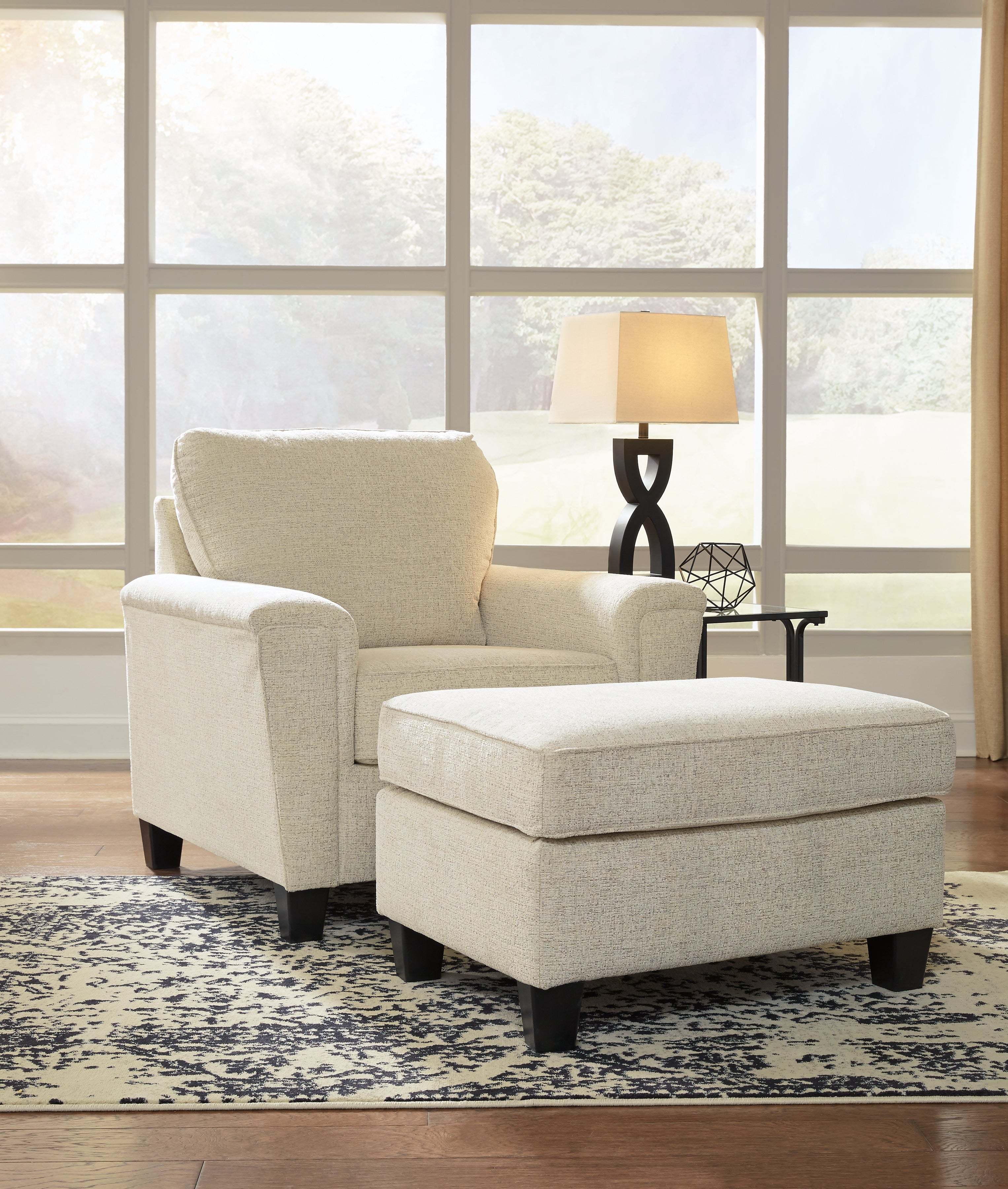 Diamond Furniture - Ashley Furniture - Abinger Chair and Ottoman - Chair and Ottoman - 83904U4