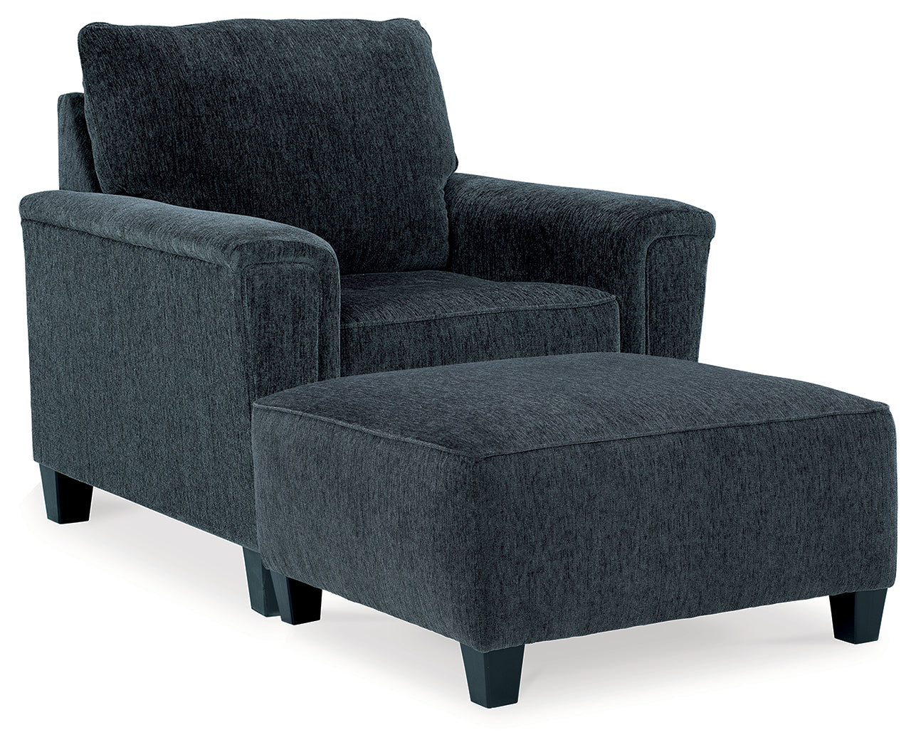 Diamond Furniture - Ashley Furniture - Abinger Chair and Oversized Ottoman - Chair and Oversized Ottoman / Smoke - 83905U6