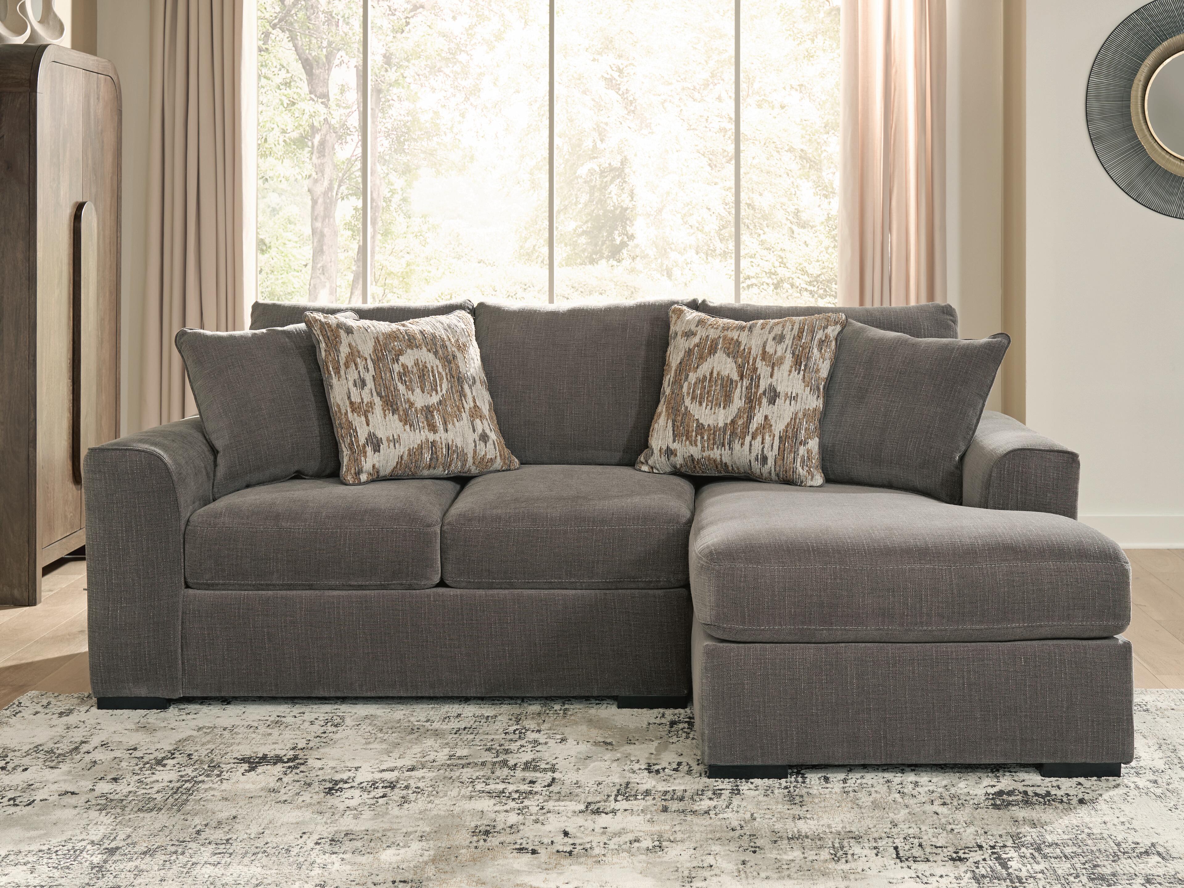 Diamond Furniture - Ashley Furniture - Larson Levee 2-Piece Sectional Sofa Chaise - RAF 2-Piece Sectional Sofa Chaise / Espresso - PC86205S3