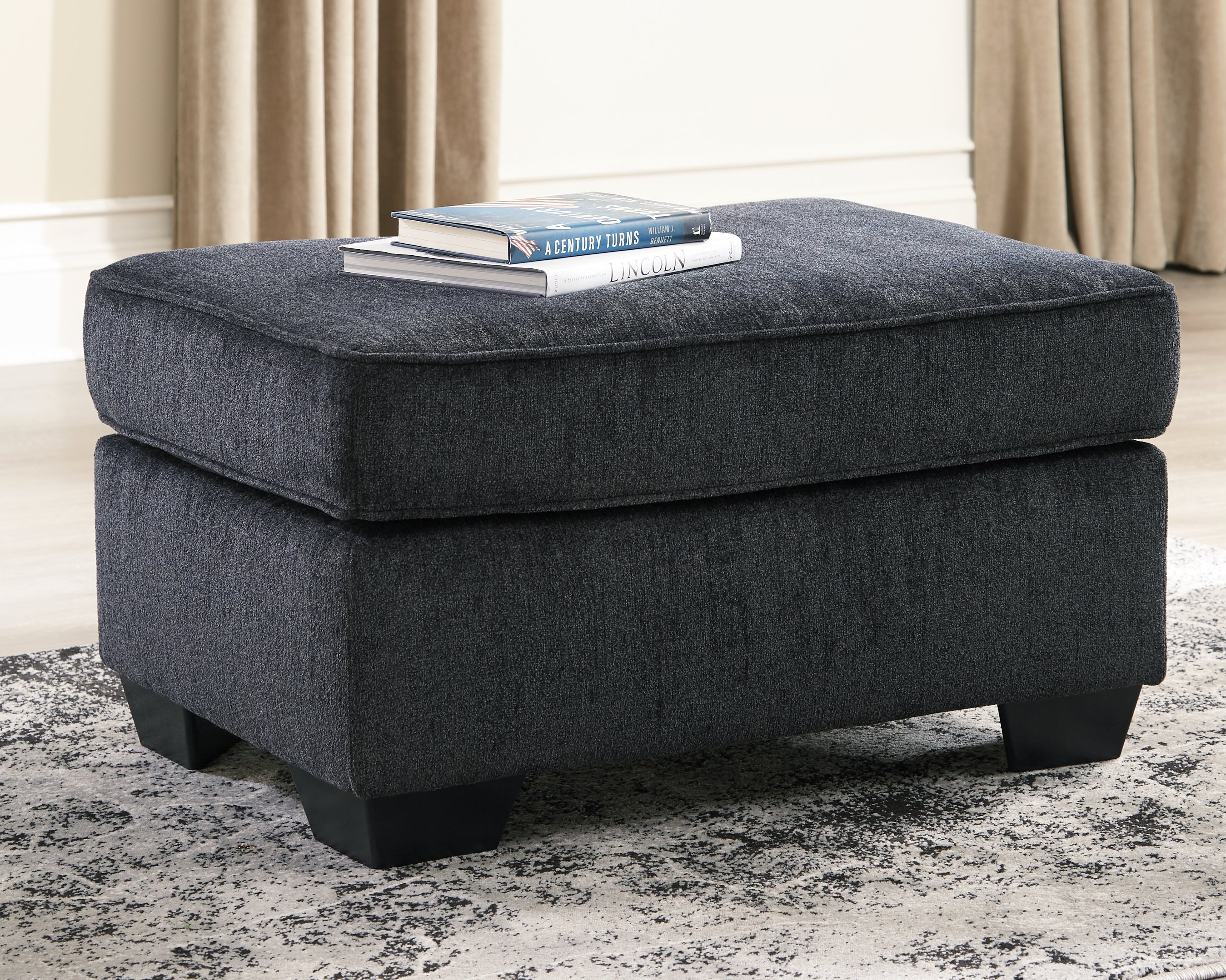 Diamond Furniture - Ashley Furniture - Altari Living Room - Ottoman / Slate - 8721314