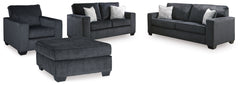 Diamond Furniture - Ashley Furniture - Altari Queen Sofa Sleeper, Loveseat, Chair and Oversized Ottoman - Queen Sofa Sleeper, Loveseat, Chair and Oversized Ottoman - 87213U12