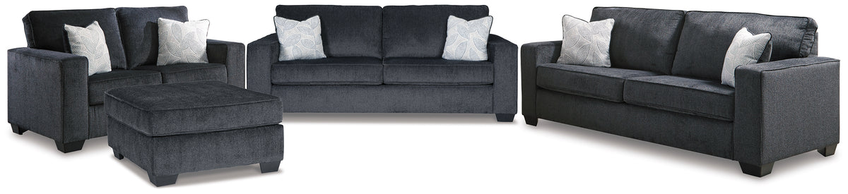 Diamond Furniture - Ashley Furniture - Altari Sofa Sleeper, Sofa, Loveseat, and Ottoman - Sofa Sleeper, Sofa, Loveseat, and Ottoman - 87213U5