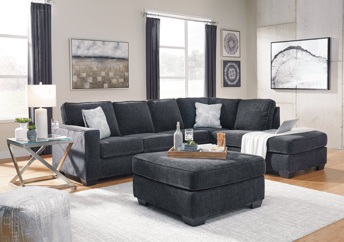Diamond Furniture - Ashley Furniture - Altari 2-Piece Sectional and Ottoman - 2-Piece Sectional and Ottoman - 87213U7