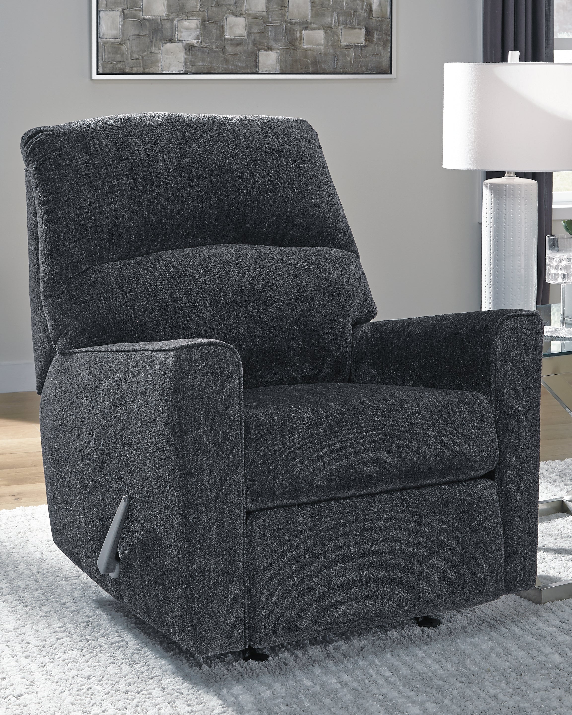 Diamond Furniture - Ashley Furniture - Altari Living Room - Ottoman / Slate - 8721314