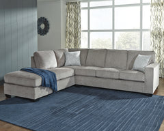 Diamond Furniture - Ashley Furniture - Altari 2-Piece Sectional with Chaise - RAF 2-Piece Sectional with Chaise / Alloy - 87214S1