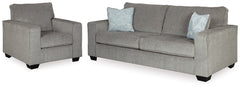 Diamond Furniture - Ashley Furniture - Altari Sofa and Chair - Sofa and Chair - 87214U9