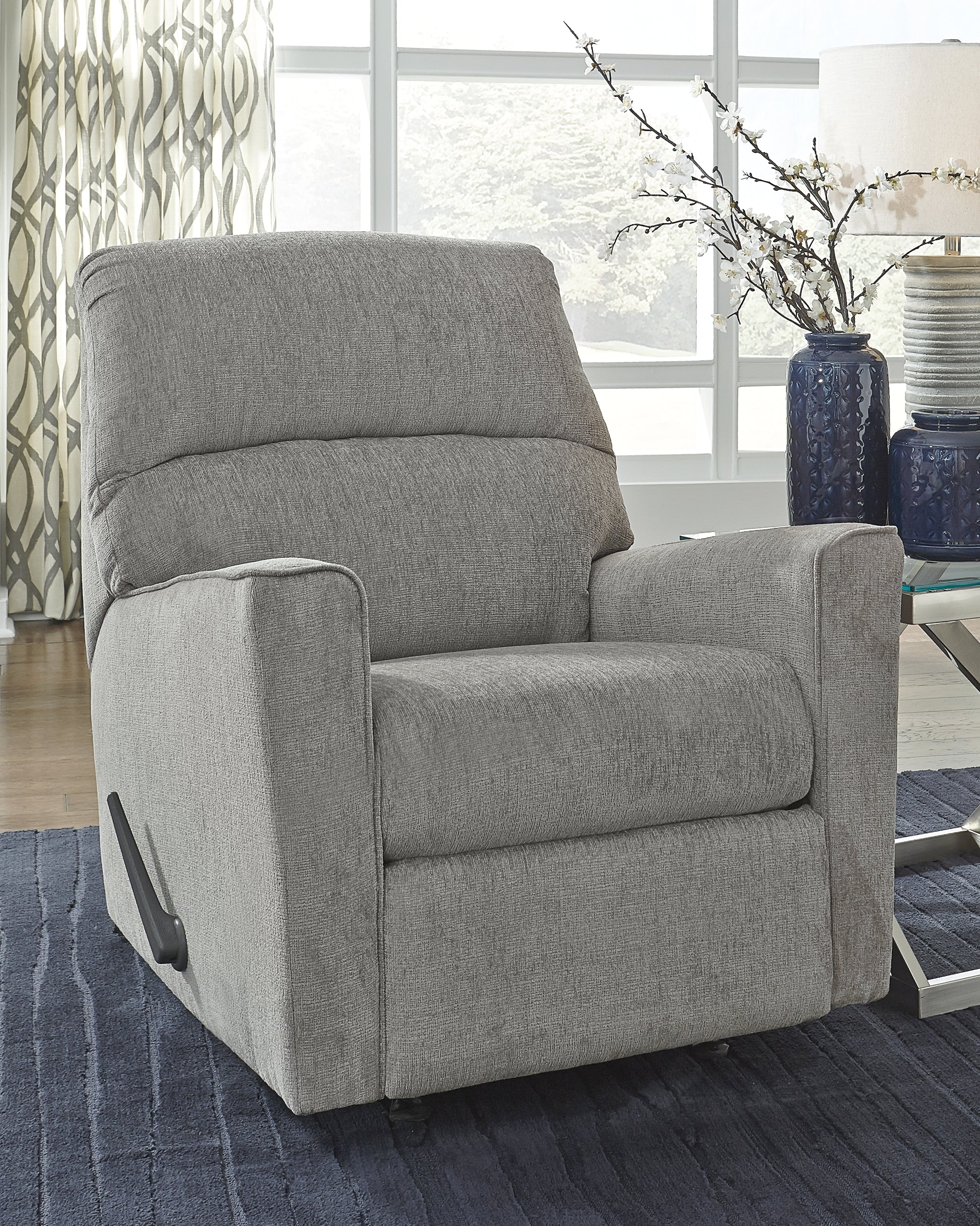 Diamond Furniture - Ashley Furniture - Altari Living Room - Rocker Recliner / Alloy - 8721425