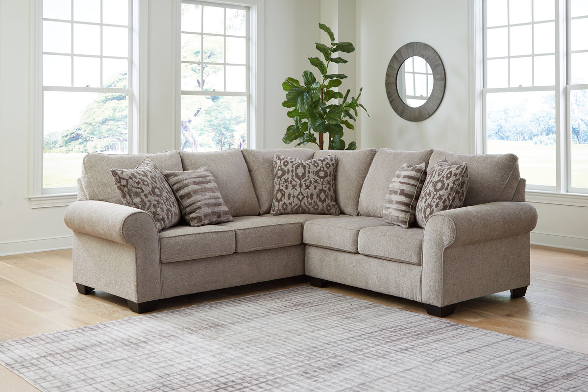 Diamond Furniture - Ashley Furniture - Claireah 2-Piece Sectional - LAF 2-Piece Sectional / Umber - 90603S1