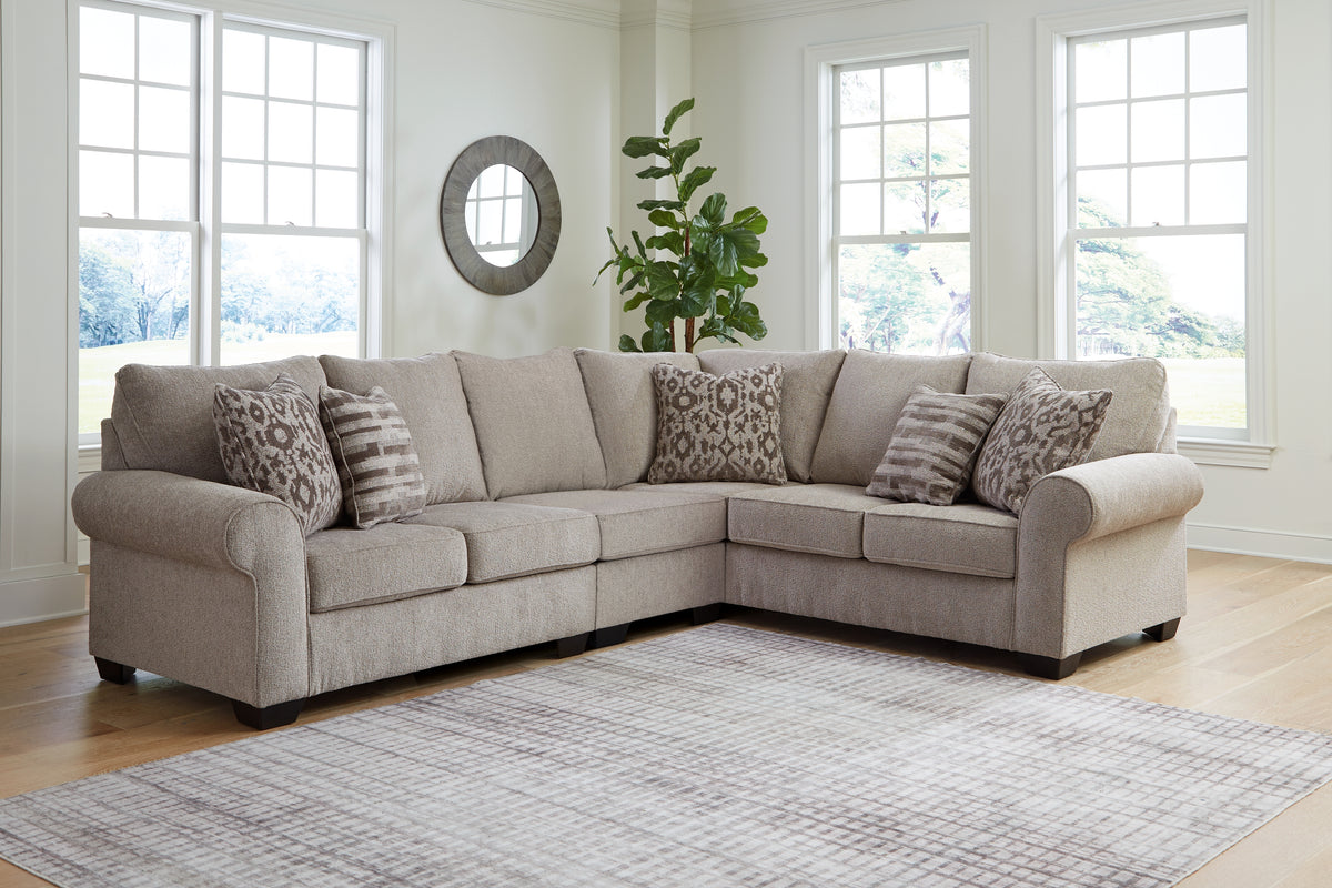 Diamond Furniture - Ashley Furniture - Claireah Sectional - LAF 2-Piece Sectional / Umber - 90603S1