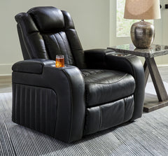 Diamond Furniture - Ashley Furniture - Caveman Den Living Room - PWR REC Loveseat/CON/ADJ HDRST / Midnight - 9070318