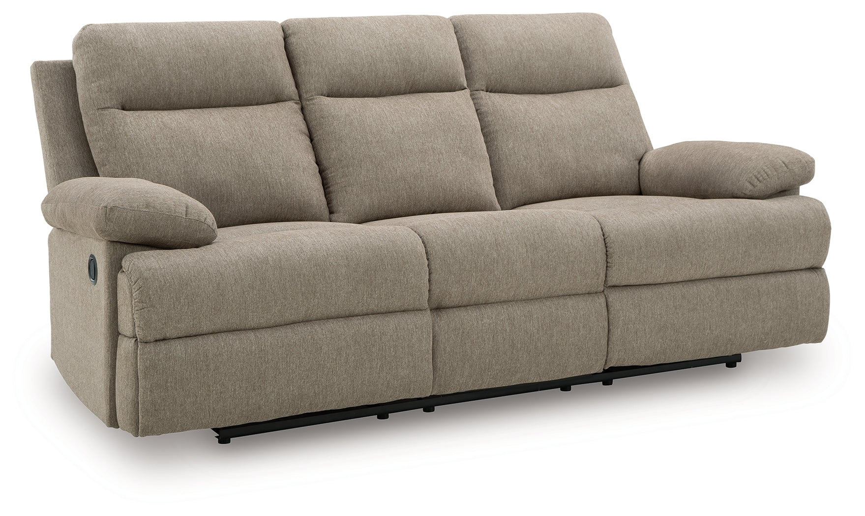 Diamond Furniture - Ashley Furniture - Side-Swipe Living Room - REC Sofa w/Drop Down Table / Mocha - PC9140589