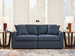 Diamond Furniture - Ashley Furniture - Modmax Sectional - RAF 7-Piece Sectional with Audio Console / Ink - 92121S75