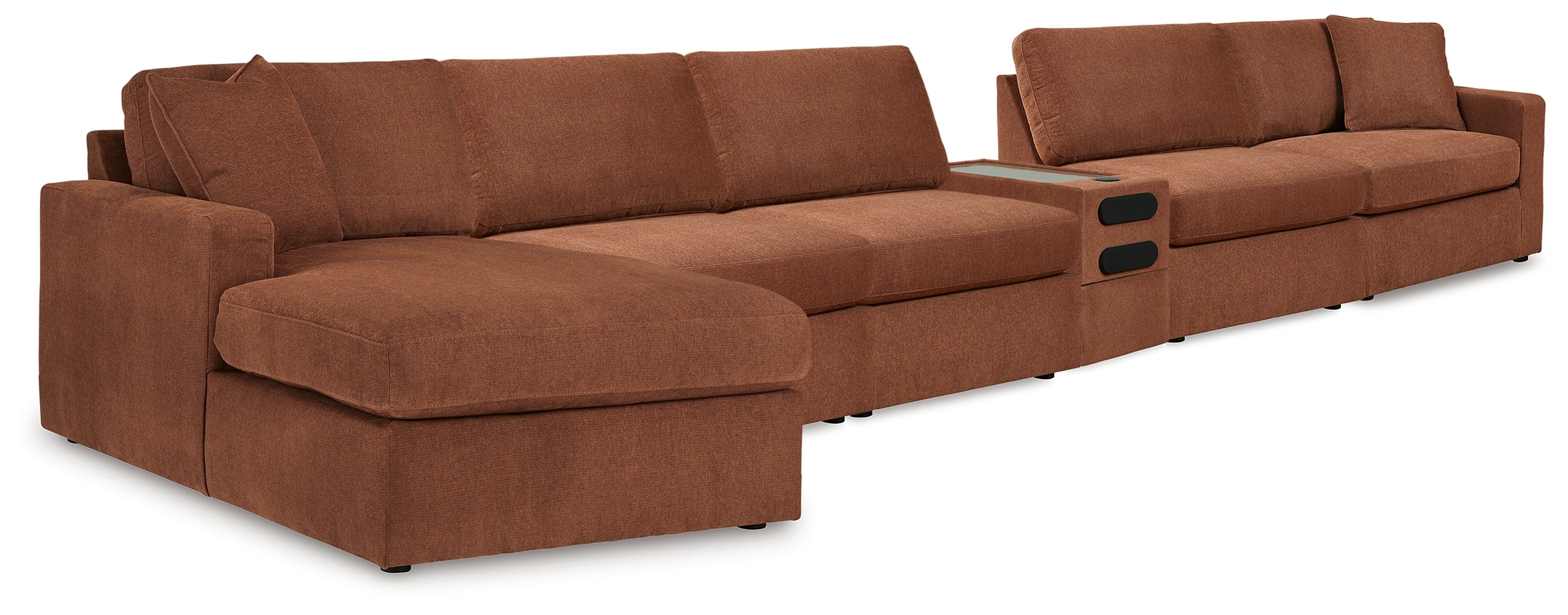 Diamond Furniture - Ashley Furniture - Modmax 6-Piece Sectional - 6-Piece Sectional / Spice - 92102U24