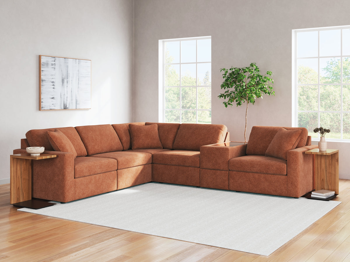 Diamond Furniture - Ashley Furniture - Modmax 6-Piece Sectional - RAF 6-Piece Sectional - 92102S7