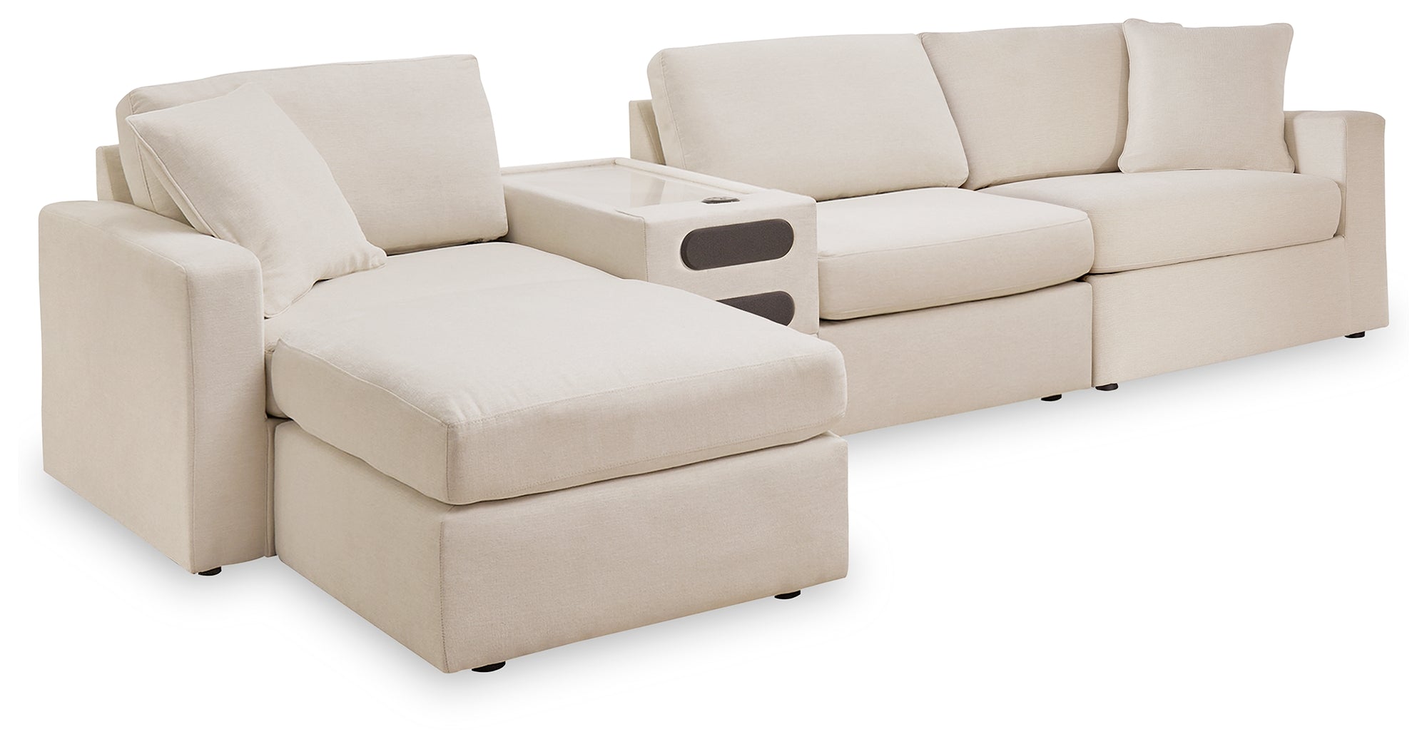 Diamond Furniture - Ashley Furniture - Modmax 4-Piece Sectional and Ottoman - 4-Piece Sectional and Ottoman / Oyster - 92103U11