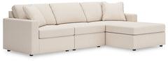 Diamond Furniture - Ashley Furniture - Modmax 3-Piece Sectional with Chaise - RAF 3-Piece Sectional with Chaise - 92103S18