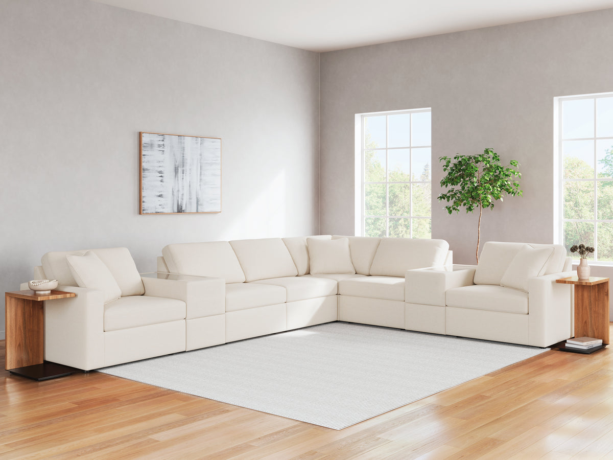 Diamond Furniture - Ashley Furniture - Modmax 8-Piece Sectional - RAF 8-Piece Sectional - 92103S11